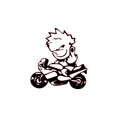 Sticker - Boy with Bike